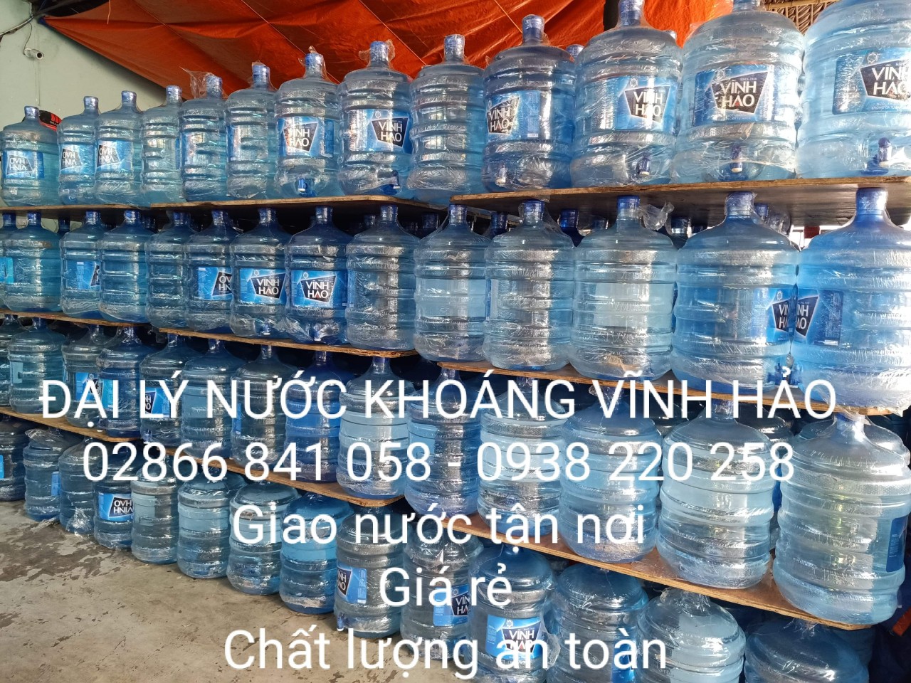 Nước uống đóng bình 20l Vĩnh Hảo bán chạy nhất tại TPHCM