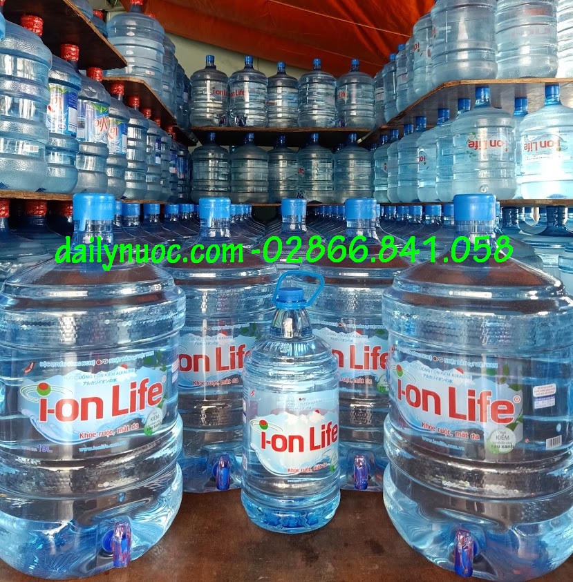 Nước bình Ion life 19l phù hợp các hộ gia đình tại TPHCM