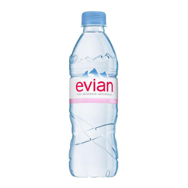 Giá nước Evian 500ml: 700.000đ/ thùng 24 chai.